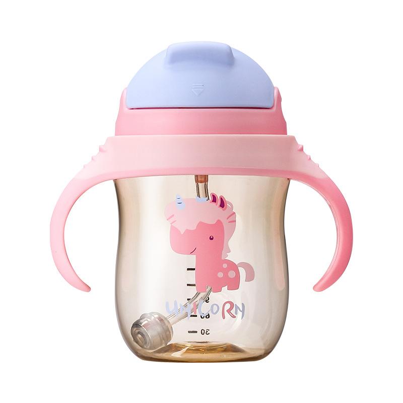 PPSU Children's Cups with Straws Cup Special for Pregnant Women and Parturients Summer Baby Drinking Water Pot.