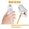 Precise Thread Size Checker Keychain Large Opening Adjustable Bolt Size Finder Keychain Two Sizes Lightweight