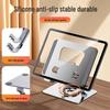 Fully Adjustable Metal Tablet Stand with 360° Rotation and Heat Dissipation