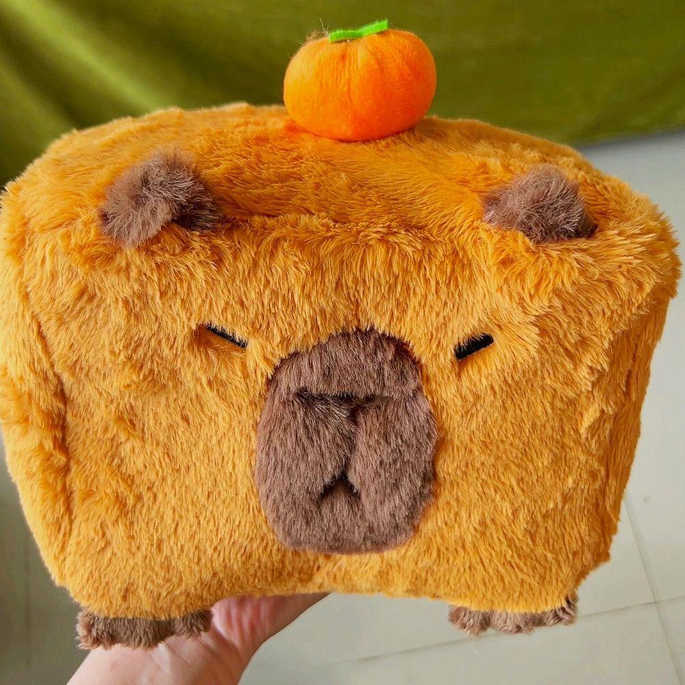 

Мультяшная капибара плюшевая коробка для салфеток плюшевый чехол для хранения бумаги ящик для кухонных принадлежностей