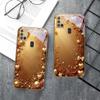 Goldenes Band und Schleife Für Samsung A 31 32 A33 A34 35 14 A15 13 16 25 26 50 52 53 54 55 56 70 71 72 73 Goldenes Glas Handyhülle
