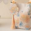 Printing Chinese Style Handbag Make Up Pouch Wedding Candy Bag Flower Tassel Wrist Bag  Festival
