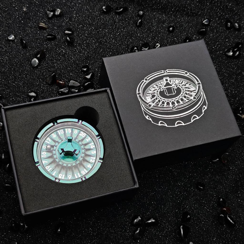 Rotating Metal D20 Dice Ball for DND Tabletop Games and Accessories