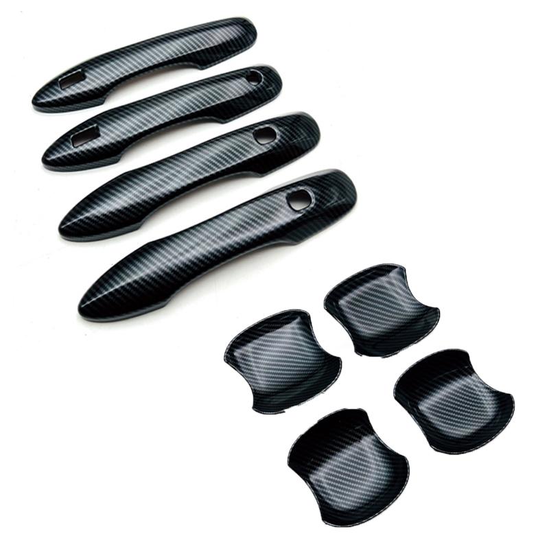 For Toyota Noah Voxy 90 Series   ABS Carbon fiber Door Handle door Bowl Catch Cover Protection Car External Trim Sticker