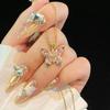New Luxury Inlay Zircon Butterfly Pendant Necklace Stainless Steel Do Not Fade Clavicle Chain for Women Sweet Charm Jewelry Gift