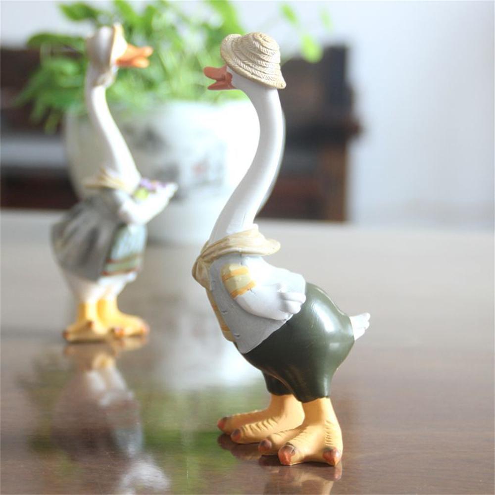 Home Duck Personality Resin Crafts Resin Synthetic Resin Craft Gifts Creative Simulation Ornaments Gift Ornaments