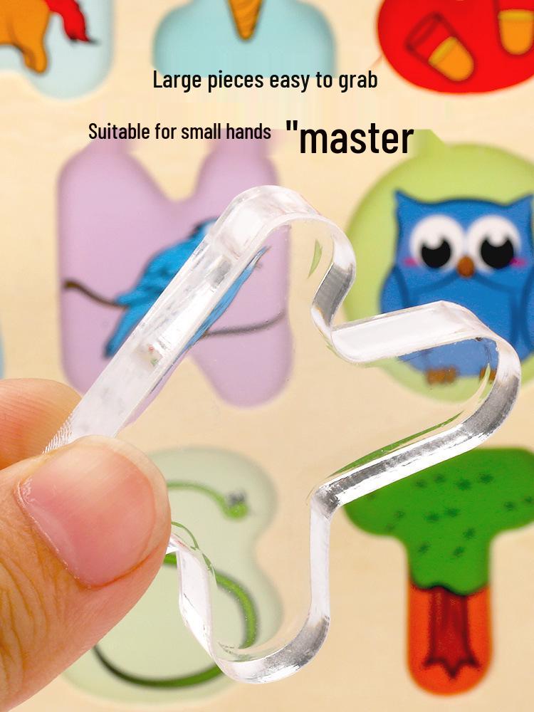 Children's 3D Wooden Alphabet Puzzle: Educational Handcrafted Toys for Matching & Classification