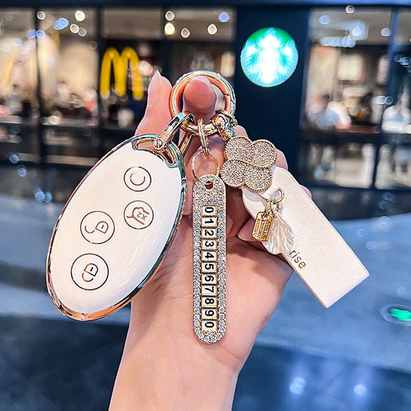Compatible Key Case for BYD Models: Dolphin, Han, Qin Plus DMi, Song Pro, Yuan, Tang, Seagull EV, Destroyer 05, Seal 06