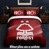 Nottingham Forest Design Bed Bedding Set 1 Duvet Cover + 2 Pillowcases Soft Breathable Household Bed Linens