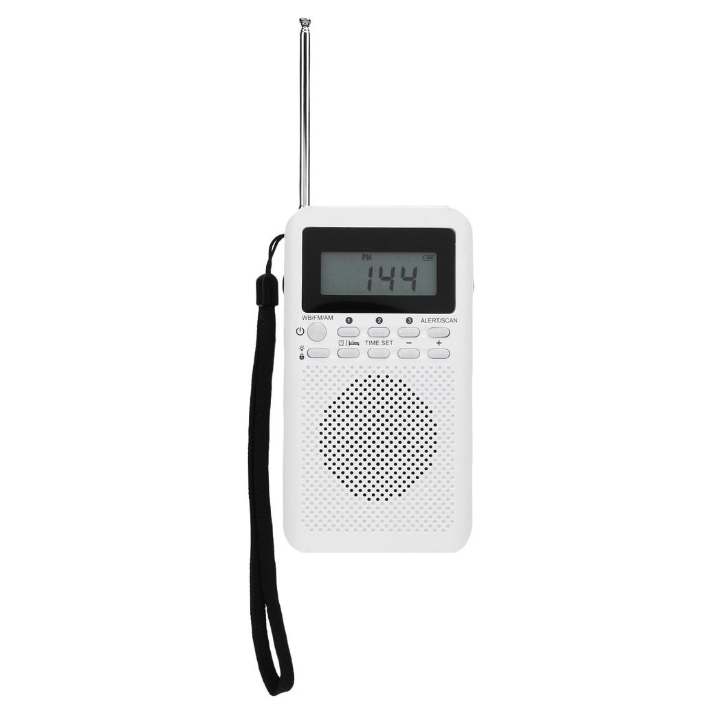 Micro Radio Portable Handheld AM FM WB Multiband for Indoor Outdoor Emergency Use Battery Powered