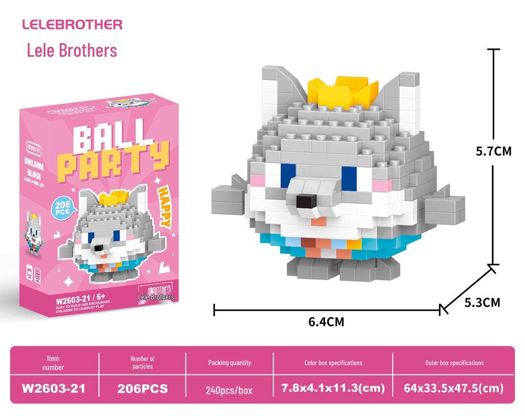 Compatible Lego Micro Building Block Cartoon Figurines - Children's Educational Desktop Toys