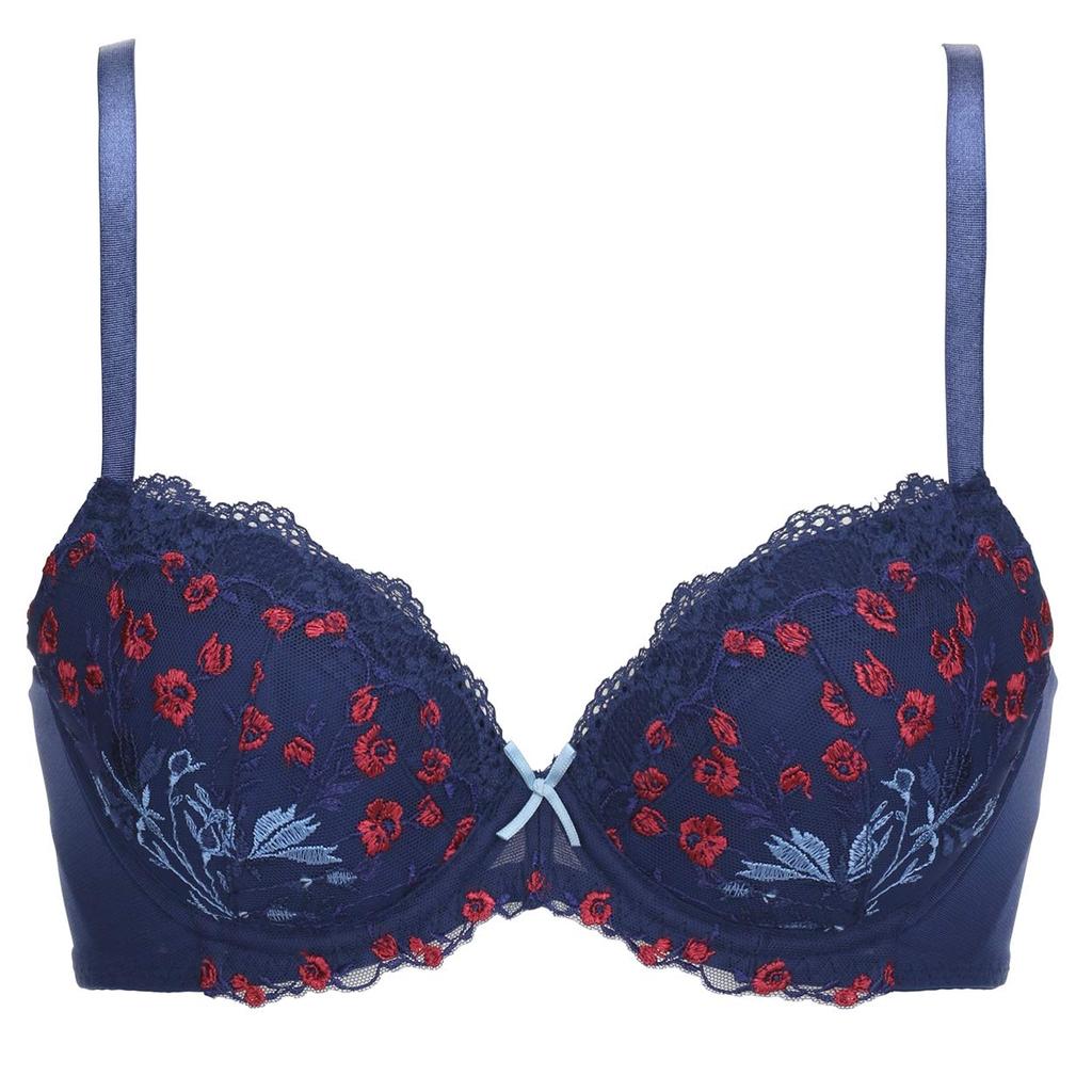 Triumph AC Bra 520 M008 Size E65 Bra, (Blue),