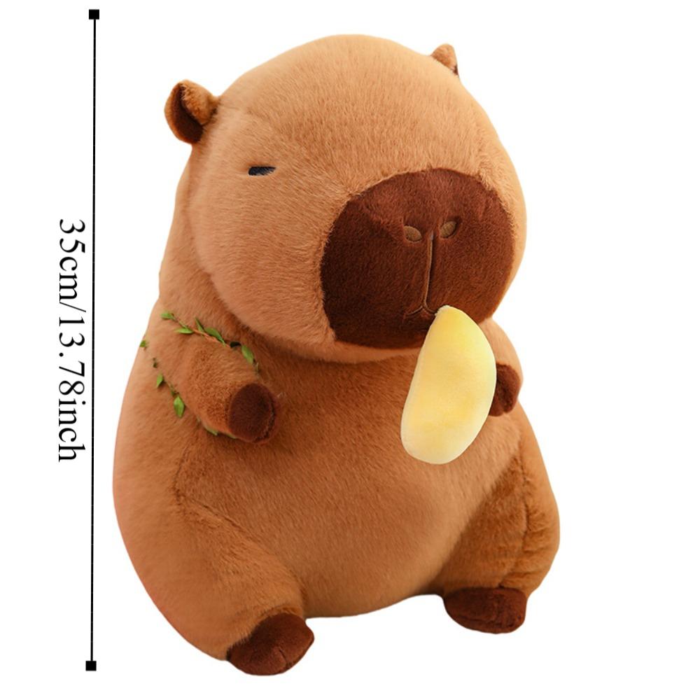 Can Pull Capybara Plush Doll Fruit Backpack Stuffed Capybara Doll Birthday Gifts