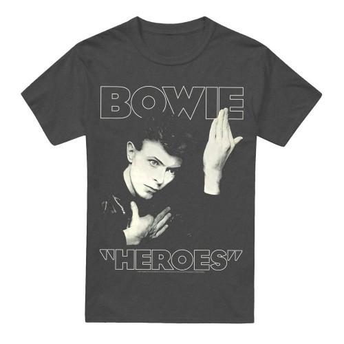 David Bowie Unisex Adult Heroes Cover T-Shirt