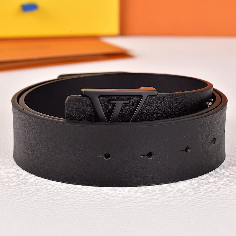 Herren Jugend Gürtel aus echtem Leder mit Karomuster und glatter Schnalle - Stilvoller Rindsleder Hüftgürtel für trendige Looks