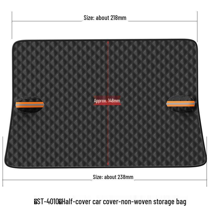 Black Windshield Snow Cover with 12 Magnets & Cotton Lining - Frost and Anti-Freeze Protection