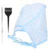 Hair Highlights Cap Set Reusable Highlight Cap with Hair Dyeing Brushes Hook Needle