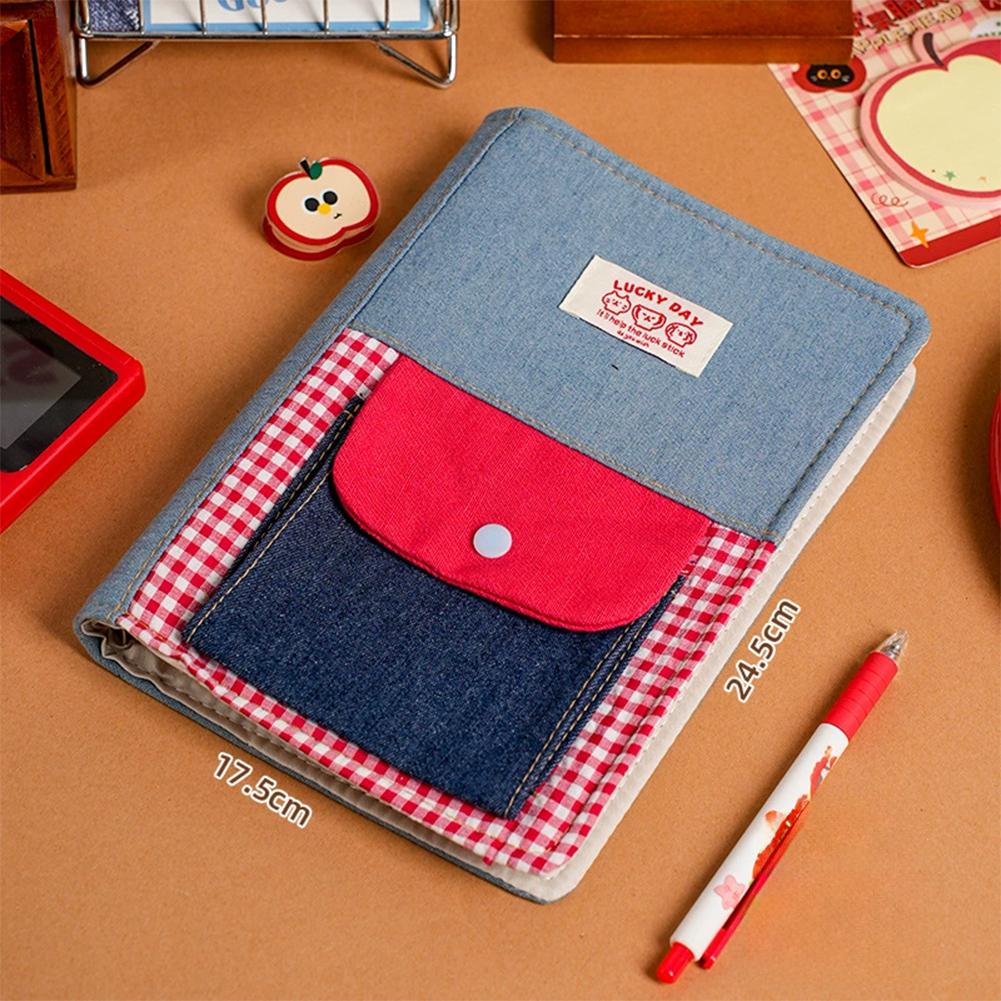 Denim Cloth Notebook Diary DIY Journal Notebook Scrapbook School Study Stationery Gift For Kids Students