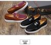 Mocassins Masculinos de Couro Estilo Britânico Tamanho Plus para Uso Casual de Negócios
