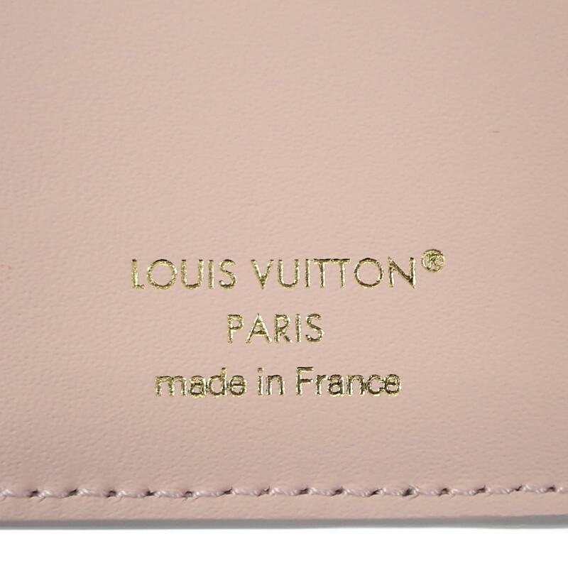 Louis Vuitton M13470 Bifold Wallet Bloom Grey/pink Monogram Mahina Women