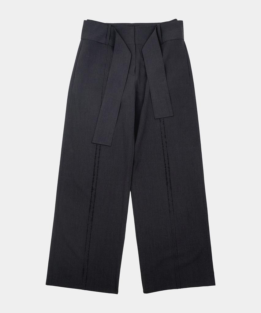 Lipeullegtibeulum Low-Cutting Wide Trousers (D.Gray)