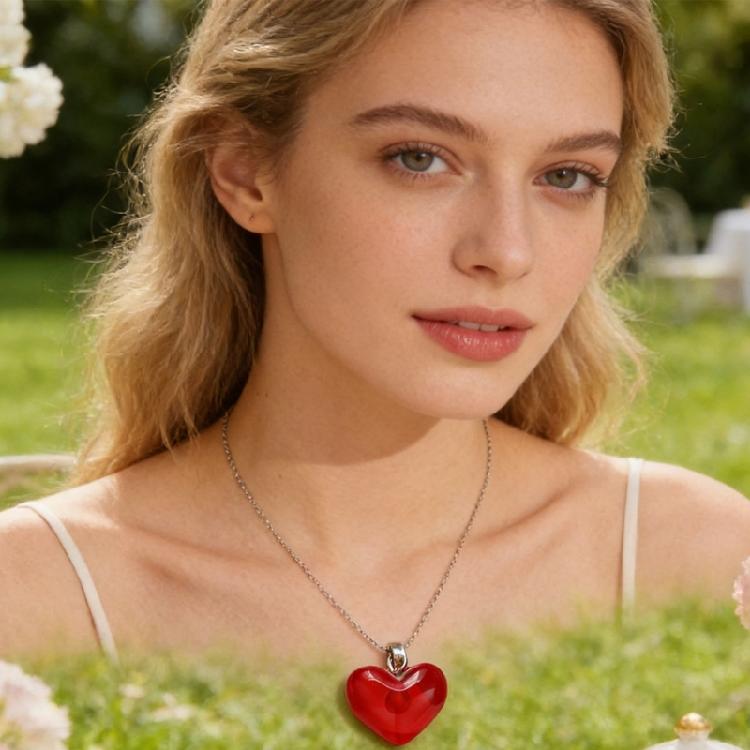 10 Pack Acrylic Craft Charm Artistic Jewelry Component Heart Shape Necklace Making Accessories Suitable for Regular Use
