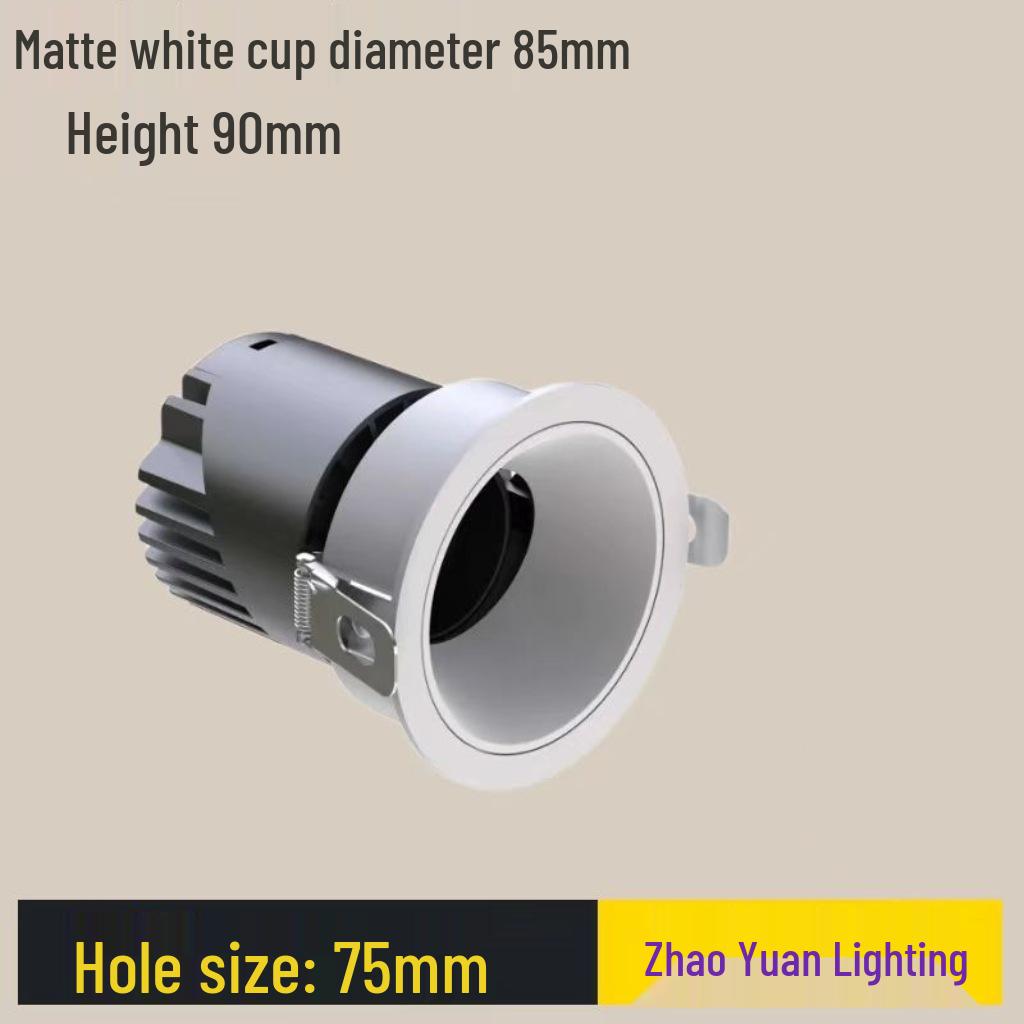 Adjustable Angle Anti-Glare Recessed Spotlight for Guest Rooms and Corridors