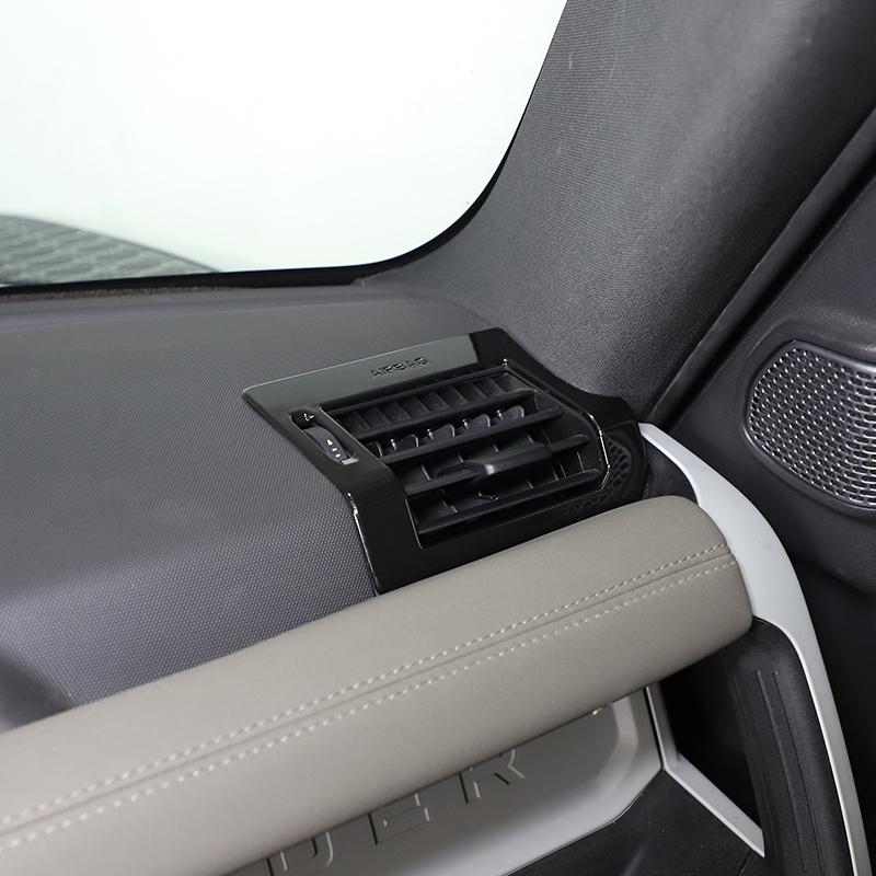 For Land Rover Defender 90 110 130 20-24 ABS Car Air Conditioner Both Sides Air Outlet Frame Cover Trim Sticker Car Accessories