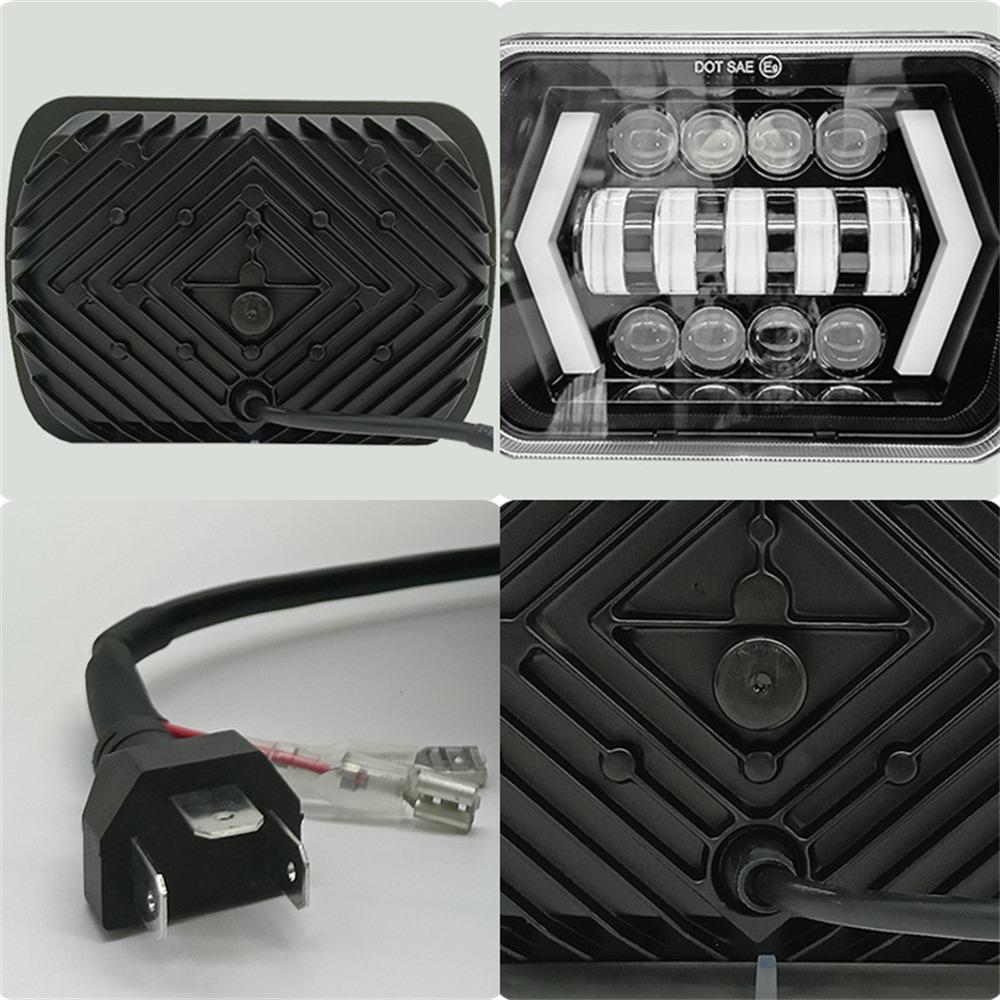 7 Inch LED Headlight with Arrow Turn Signals High Low Beam Offroad Driving Light Daytime Running Lamp