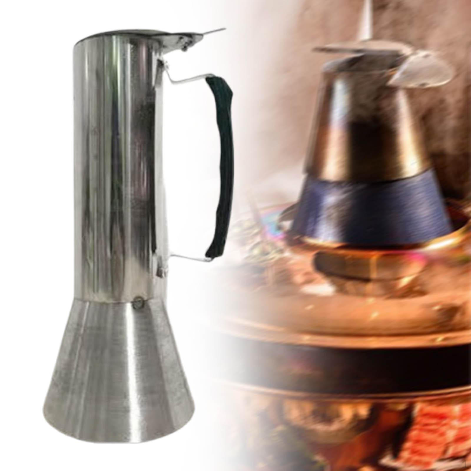 

Медная крышка для кастрюли с регулятором огня и ручкой, предотвращающей ожоги, регулировка температуры, универсальная Height 30cm