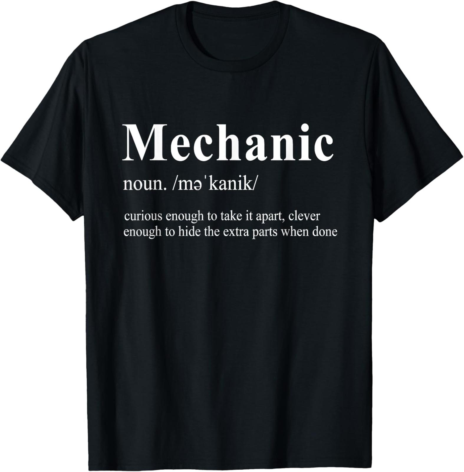NEW LIMITED Mechanic Funny Curious Enough To Take It Apart T-Shirt L