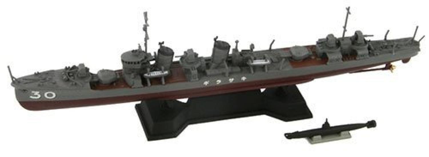 

Pit Road Japanese Navy destroyer Kisaragi full hull model midget submarine 1/700 Mutsuki-class + Ko-hyoteki