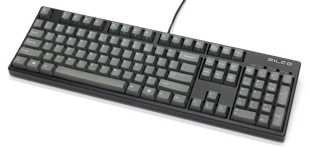 FILCO Majestouch Replacement PBT Molded Keycap Sky English 104 US ASCII Dual-Color Set, Gray, Layout, Keys,