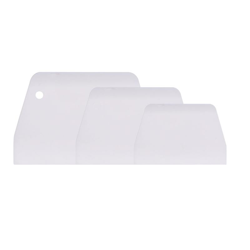 Set of 3 Plastic Cake Scrapers Set of 2 Silicone Bowl Scraper Dough Cutter Icing Smoother Tools Cake Decorating Supplies    0098