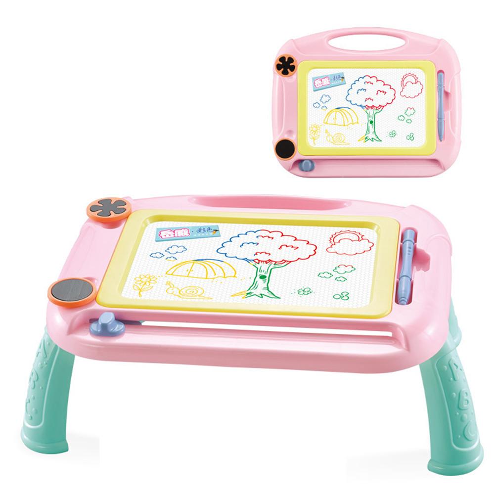 

Kids Magnetic Drawing Board Desk Toy for Painting Doodle Games Pink