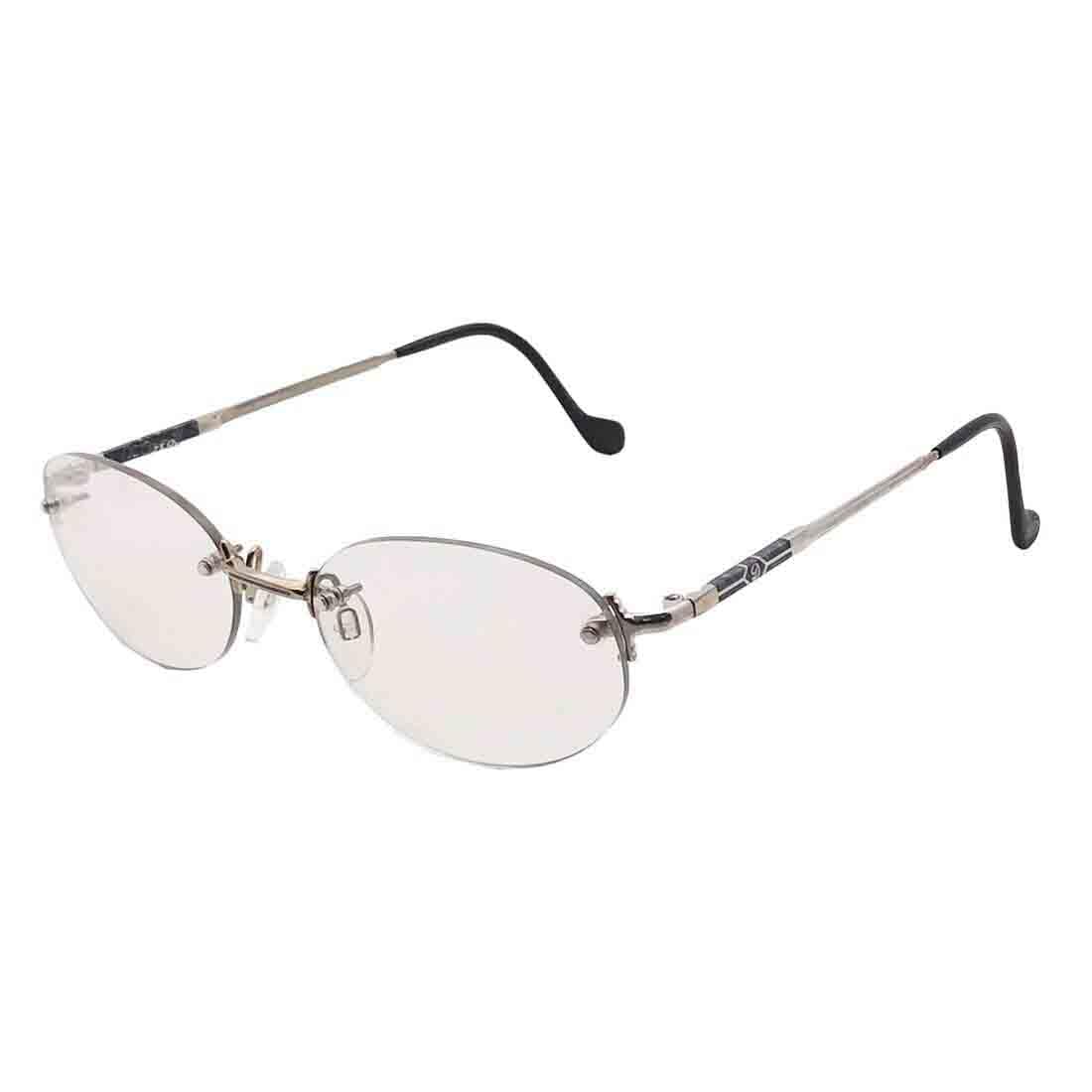 

RSINC SG 6052 54-18 140 Rimless Eyeglasses Eyewear Frame Silver Unisex Eyewear Spectacle Frames SG 6052 54-18 140