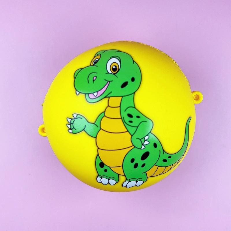 

Силиконовый кошелек для монетДетский светящийся в темноте динозавр через плечо Одно- или двухплечевая сумка для хранения Маленькая сумка жёлтый