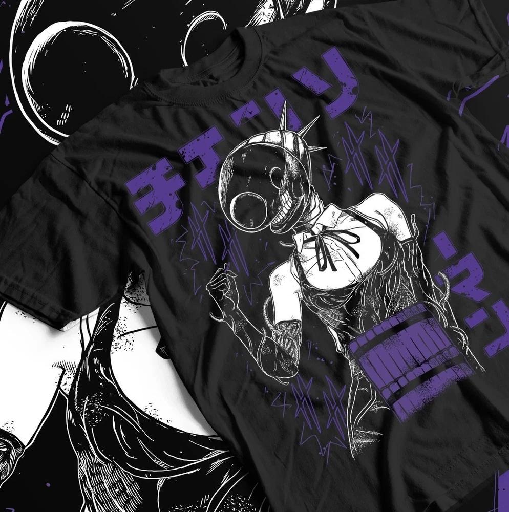 Chainsaw Unisex Makima Power Aki Denji Anime Gift Tee Unisex Reze Shirt S