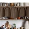 Cream-color Privacy Curtain Tiers for Windows Curtain Drapes Short Tier Drapes