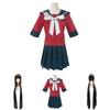 Authentic Danganronpa Harukawa Maki School Uniform Cosplay Costume Jacket Skirt Set Outfit For Women