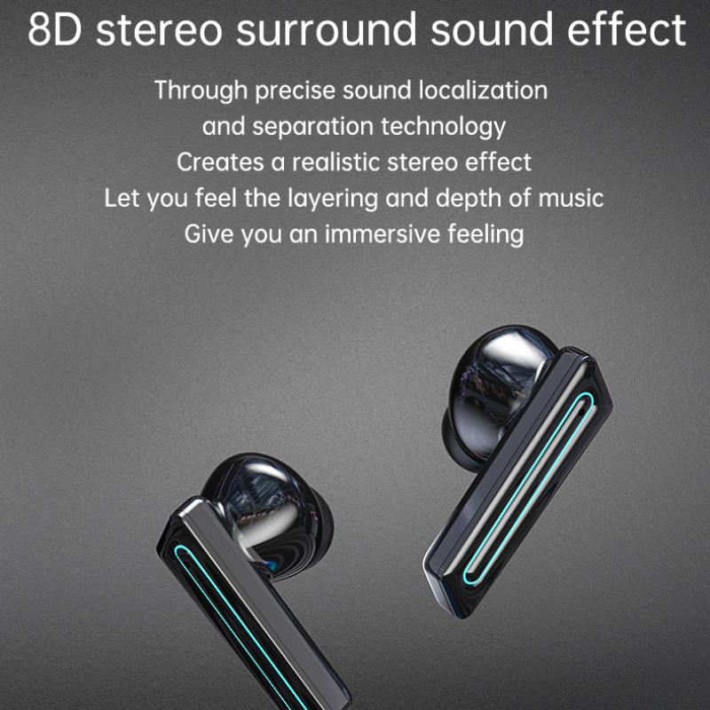 Nový produkt Bezdrátová Bluetooth sluchátka s uhlíkovými vlákny mají nízkou hlučnost Tws do ucha