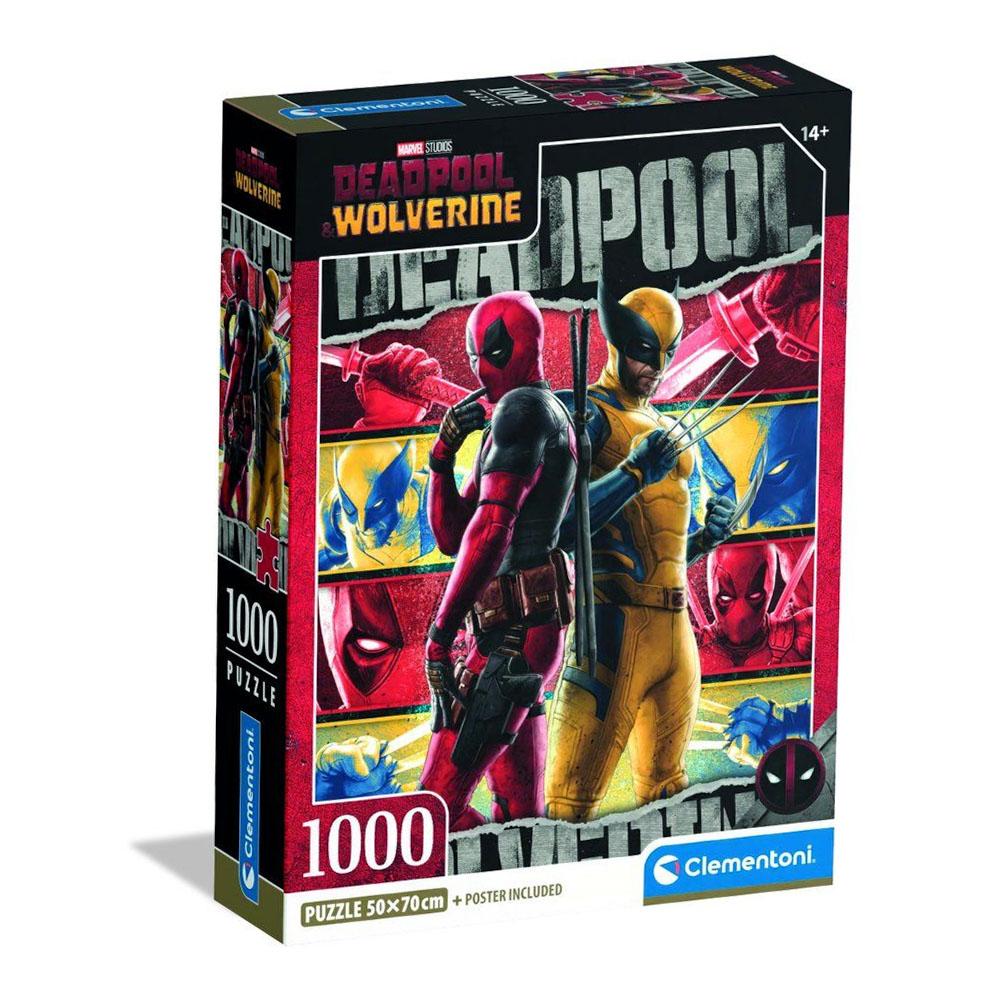 1000 detalių kompaktiškas dėlionė „Deadpool & Wolverine“