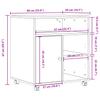 Printer Stand with Casters White 60 X 50 X 67 Cm