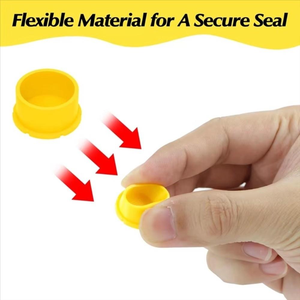 12Pcs/Pack Leak Free Glass Vials Protective Vial Caps Leak-Proof Reusable Bottle Cap Dust Plug Sealer Stopper