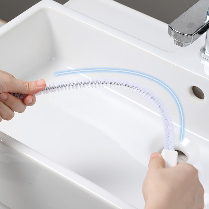 Sink Kitchen Drain Brush For Hair Clogs Debris Cleaning With Ergonomic Design