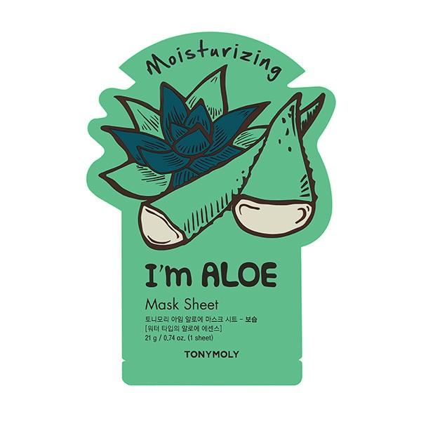 

TONYMOLY I AM ALOE MASK SHEET – MOISTURIZING Увлажняющая тканевая маска для лица с экстрактом алоэ 21мл