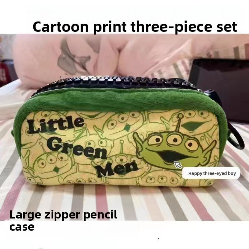 Toy Story Alien Cartoon Monster Pen Bag With Large Capacity For School And Travel Use