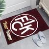 1.FC Kaiserslautern Design Area Rug Personalized Name- Non-Slip, Soft & Cozy Floor Mat for Living Room, Office - Indoor/Outdoor Carpet