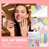 NAILSARTMARKER1mmDrawing Pen, Nail Painting Pen, DIY , Quick-drying, Colored Pen For Drawing Flowers And Outlining (12 Colors36ml)