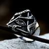 Retro Stainless Steel All Seeing Eye With Octopus Ring For Men Women Freemason Illuminati Triangle Masonic Rings Jewelry Gifts